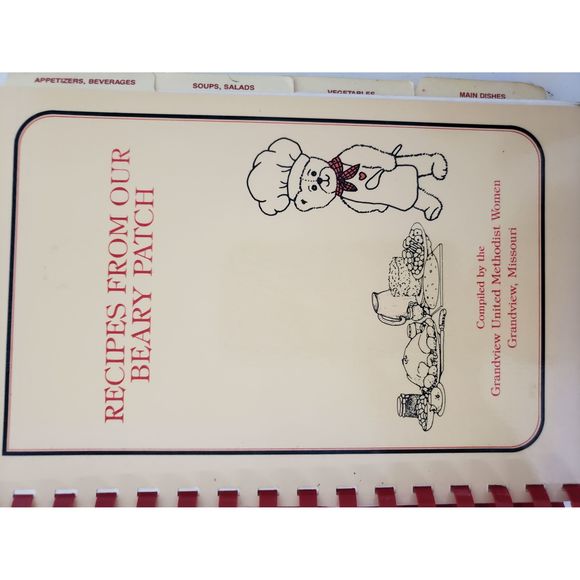 Cookbook Recipes From Our Beary Patch - Grandview Missouri Methodist Church (Pla - Picture 1 of 1